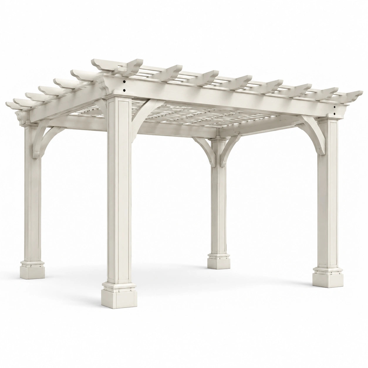 Pergola in PVC Verniciato Bianca 300x300 cm