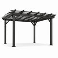 Pergola in Metallo Quadrata Antracite 300x300 cm