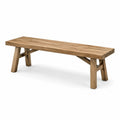 Panca in legno di teak massello naturale